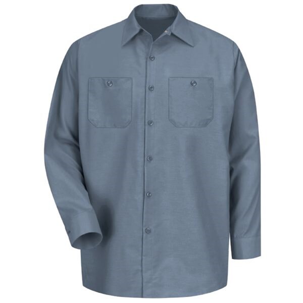 Workwear Outfitters Men's Long Sleeve Indust. Work Shirt Postman Blue